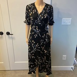 Lulus high low wrap dress NWT